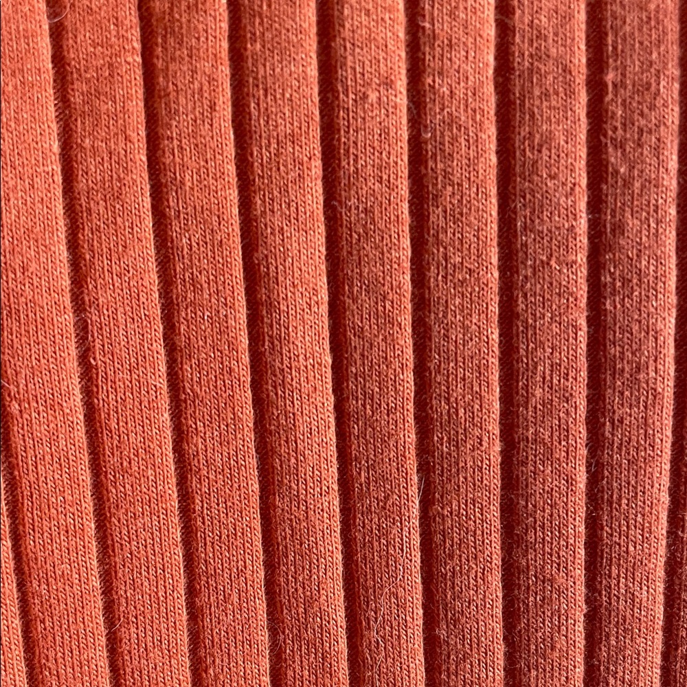 Wild Fable Orange Ribbed Midi Dress - Picture 4 of 4